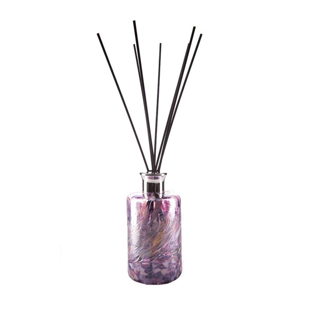 Amelia Art Glass White, Pink & Violet Tall Cylinder Reed Diffuser £18.89